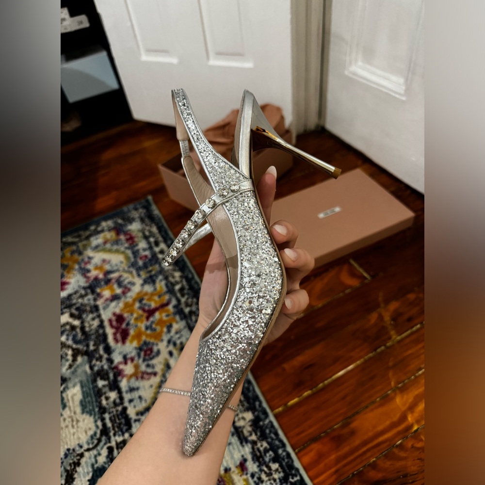 Miu miu glitter shoes